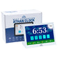 Masjidal Athan Clock packaging box featuring product image, key features like WiFi and touchscreen, and Islamic branding