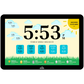 My Adhan Clock in children’s mode displaying colorful prayer visuals designed to engage young kids with Islamic teachings